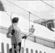 Sessellift Brenner (Gossensaß) (Positivo) di Foto Hermann Frass, Bozen,Hermann Frass (1958/03/01 - 1958/03/31)