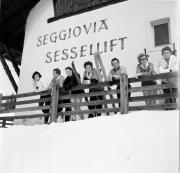 Sessellift Brenner (Gossensaß) (Positivo) di Foto Hermann Frass, Bozen,Hermann Frass (1958/03/01 - 1958/03/31)