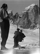 Sessellift Wolkenstein-Grödnerjochgebiet (Positivo) di Foto Hermann Frass, Bozen,Hermann Frass (1952/12/01 - 1952/12/31)