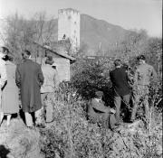 Kundgebung Schloß Sigmundskron 1957 (Positivo) di Foto Hermann Frass, Bozen,Hermann Frass (1957/11/17 - 1957/11/17)