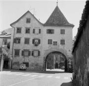 Stadtturm Meran Vinschgertor (Positivo) di Foto Hermann Frass, Bozen,Hermann Frass (1955/01/01 - 1979/12/31)