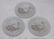 Fayence-Teller mit Flechtbandrand