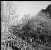 Kundgebung Schloß Sigmundskron 1957 (Positivo) di Foto Hermann Frass, Bozen,Hermann Frass (1957/11/17 - 1957/11/17)