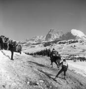 Reitsport auf der Seiseralm (Positivo) di Foto Elisabeth Fuchs-Hauffen, Überlingen/Bodensee,Fuchs-Hauffen, Elisabeth (1979/02/01 - 1979/02/28)