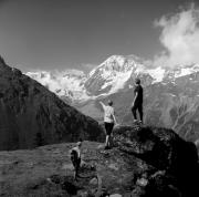 Wanderer/Ausflügler (Positivo) di Foto Elisabeth Fuchs-Hauffen, Überlingen/Bodensee,Fuchs-Hauffen, Elisabeth (1968/07/01 - 1968/07/31)