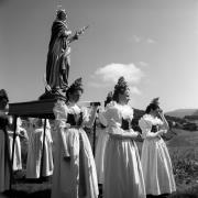 Heiligenfigur (Positivo) di Foto Elisabeth Fuchs-Hauffen, Überlingen/Bodensee,Fuchs-Hauffen, Elisabeth (1966/06/01 - 1966/06/63)