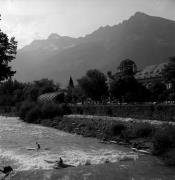 Wassersport: Kanufahren (Passer) (Positivo) di Foto Elisabeth Fuchs-Hauffen, Überlingen/Bodensee,Fuchs-Hauffen, Elisabeth (1970/06/01 - 1970/06/63)