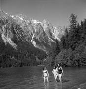 Badegäste in/bei See (Positivo) di Foto Elisabeth Fuchs-Hauffen, Überlingen/Bodensee,Fuchs-Hauffen, Elisabeth (1971/06/01 - 1971/06/63)