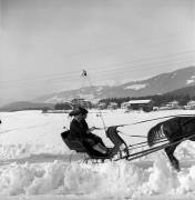 Pferdeschlitten (Positivo) di Foto Elisabeth Fuchs-Hauffen, Überlingen/Bodensee,Fuchs-Hauffen, Elisabeth (1970/03/01 - 1970/03/31)