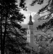 Kirche Kastelruth Pfarrkirche Hl. Peter und Paul (Positivo) di Foto Elisabeth Fuchs-Hauffen, Überlingen/Bodensee,Fuchs-Hauffen, Elisabeth (1972/05/01 - 1972/05/31)