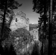Ruine Hauenstein bei Seis (Positivo) di Foto Elisabeth Fuchs-Hauffen, Überlingen/Bodensee,Fuchs-Hauffen, Elisabeth (1969/05/01 - 1969/05/31)