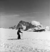Skifahrer (Positivo) di Foto Elisabeth Fuchs-Hauffen, Überlingen/Bodensee,Fuchs-Hauffen, Elisabeth (1977/03/01 - 1977/03/31)