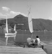 Lido Kalterer See (Positivo) di Foto Elisabeth Fuchs-Hauffen, Überlingen/Bodensee,Fuchs-Hauffen, Elisabeth (1970/07/01 - 1970/07/31)