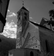 Kirche Laas Pfarrkirche Hl. Johannes der Täufer (Positivo) di Foto Elisabeth Fuchs-Hauffen, Überlingen/Bodensee,Fuchs-Hauffen, Elisabeth (1968/09/01 - 1968/09/93)