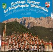 Kirchtags-Konzert der Bürgerkapelle Wolkenstein. Banda musicale di Selva Gardena