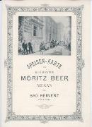 Speisen-Karte der Restauration Moritz Beer Meran und Bad Reinerz Villa Elsa.