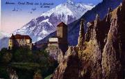 Merano. Castel Tirolo con le piramidi di terra.