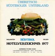 Überetsch - Südtiroler Unterland - Hotelverzeichnis 1977
