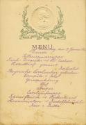 Menu Dienstag, den 2. Jänner 1906