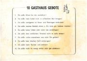 10 Gasthaus Gebote