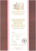 Fachdiplom für Sekretariatsassistent im Gastgewerbe - Diploma di qualifica di addetto alla segreteria d'albergo.