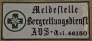 Meldestelle Bergrettungsdienst AVS Tel. 46150