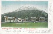 Südbahn - Hotel Toblach - Tirol. Elise Überbacher Eigenthümerin.