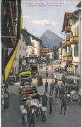 n 30700 Cortina - Hotel Post und Abfahrt der Dolomitenautos