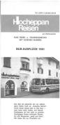 Hocheppan Reisen Bus - Ausflüge 1981