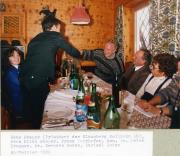 Hans Steger (Präsident der Klausberg Seilbahn AG), Frau Hilda Steger, Franz Mairhofer, Sen. Dr. Peter Brugger, Dr. Hermann Reden, Mariedl Reden, Spätwinter 1980