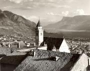 Kirche Tirol Dorf Pfarrkirche Hl. Johannes (Positivo) di Foto Fuchs-Hauffen, Meran (1950/01/01 - 1969/12/31)