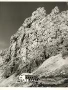 Schutzhütte Tierser Alplhütte (Rosengarten) (Positivo) di Foto Fuchs-Hauffen, Überlingen (1950/01/01 - 1969/12/31)