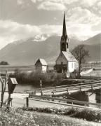 Brücke Holzbrücke über Ahrnbach (Positivo) di Foto Fuchs-Hauffen, Überlingen (1950/01/01 - 1979/12/31)