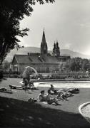 Badegäste in/bei Schwimmbad (Positivo) di Foto Edizioni Ghedina (1950/01/01 - 1969/12/31)