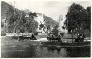 Park in Bozen: Bahnhofsallee (Positivo) di Foto Pedrotti, Bozen (1930/01/01 - 1969/12/31)