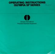 Operating Instructions Olympia SF Series