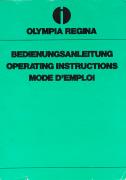 Olympia Regina Bedienungsanleitung