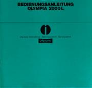 Bedienungsanleitung Olympia 2000 L