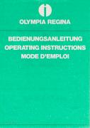 Olympia Regina Bedienungsanleitung