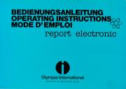 Olympia Bedienungsanleitung report electronic