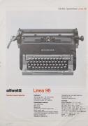 Macchina da scrivere Olivetti linea 98