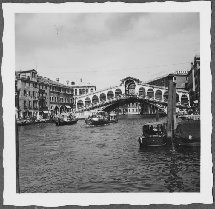Ansicht Rialtobrücke in Venedig