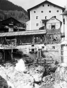 Andraz (Buchenstein) - Finazzer's Gasthaus vom Bach aus - (Waffenübung 1908)