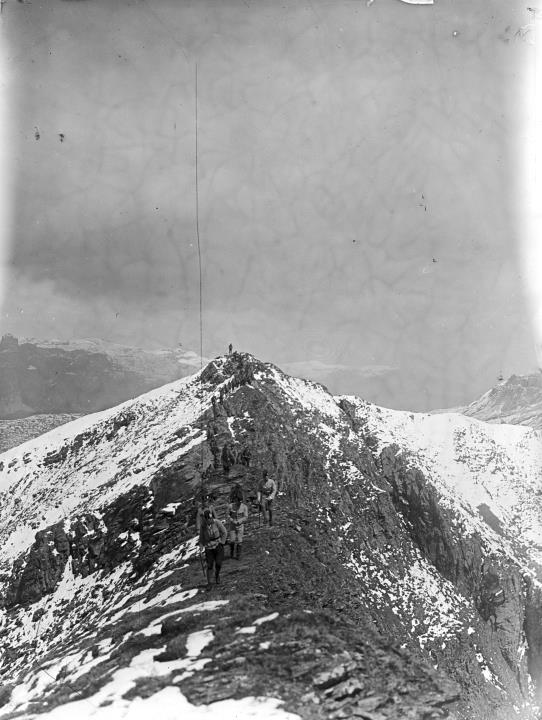 Kammwanderung am Monte Sief (Waffenübung 1908)