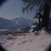 Blick auf Thurner Kreuz und Lienz gegen Böses Weibele