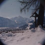 Blick auf Thurner Kreuz und Lienz gegen Böses Weibele