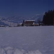 Blick von Amlach gegen Schleinitz und Pension Laserz