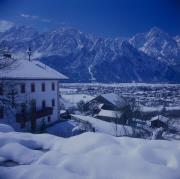 Blick auf Lienz, diverse Vordergründe