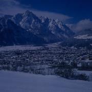 Blick auf Lienz, diverse Vordergründe