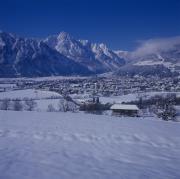 Blick auf Lienz, diverse Motive im Vordergrund